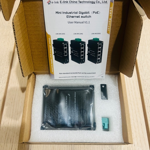 Mini Industrial 5-Port Gigabit Ethernet Switch - Hardened, 10/100/1000Mbps - Picture 10 of 12